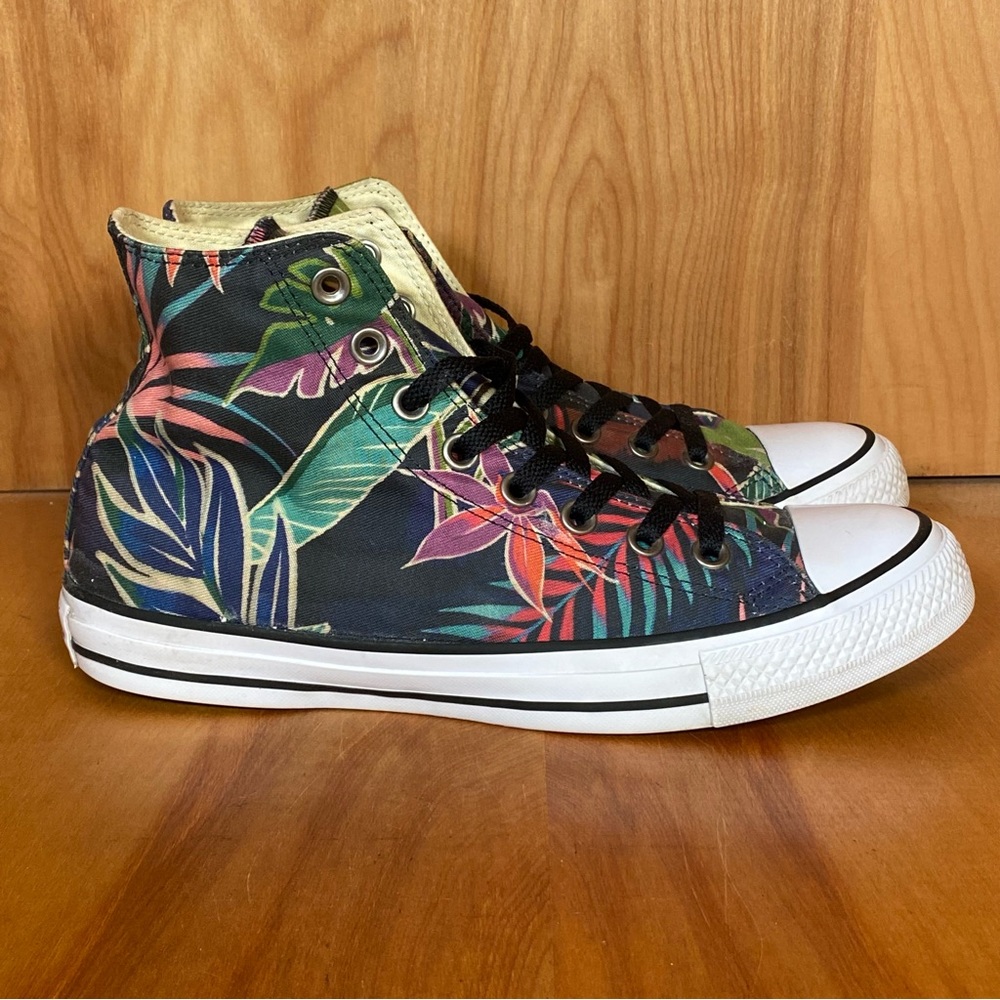 Floral High-Top Sneakers